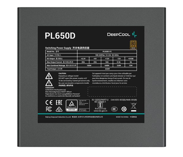 Deepcool PL650D 650W 80 Plus Bronze - 1274415 - zdjęcie 7